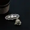 Pasador de Pelo con Borla y Campana Retro Mongol de Alta Gama Moda Femenina Pinza Lateral Pinza para Flequillo Pasador de Pelo Pinza de Pato