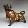 Impresión de Vaca de Latón Vaca Latón Antiguo Zodiaco Latón Vaca Adornos para Sala de Estar Oficina