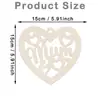 Corazón de Madera para el Día de San Valentín Transfronterizo Div con Forma de Corazón Etiquetas de Madera para el Día de la Madre Fiesta de Cumpleaños Decoración del Hogar Adornos Colgantes