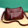 Bolso de Cuero Suave, Bolso para Madre de Mediana Edad, Bolso Bandolera, Bolso Bandolera Versátil y Elegante para Mujer, Bolso Pequeño de un Solo Hombro, Lujo Ligero