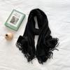 Cachecol de Cor Doce Imitação de Caxemira para Mulheres Inverno Estilo Coreano Cor Sólida Versátil Cachecol Quente Primavera e Outono Estilo Japonês Estilo Cachecol Simples
