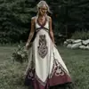 Estilo Étnico Celta Renacimiento Transfronterizo Nuevo Vestido Largo de Mujer 2026 Verano Cuello en V Sin Mangas Vestido Estampado