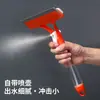 Herramienta de Limpieza de Cristales con Rociador de Agua para el Hogar 3 en 1 Raspador de Vidrio de Silicona Limpiaparabrisas Integrado para Ventanas
