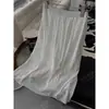 [Recomendación Destacada] Yuran 26 Nueva Colección Primavera Temprana Crepé de Seda Corte Diagonal Cintura Elástica Dobladillo Curvo Falda Larga Floral