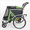 Reboque de Bicicleta Dobrável para Exterior Dois em Um / Transportador de Animais de Estimação Feito de Liga de Alumínio para Animais/Cães de Médio a Grande Porte