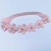 Novos acessórios para cabelo infantil estilo coreano faixa de cabelo infantil faixa de cabelo de flor para bebê sete faixa de cabelo de flor de diamante costurada à mão faixa de cabeça de bebê
