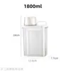 Tarro de almacenamiento para detergente de lavandería, caja de almacenamiento dividida, engrosado con taza medidora, recipiente de almacenamiento de polvo para lavandería de doble sellado con apertura grande