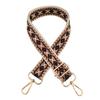 Nueva correa de hombro ancha con diseño de jacquard de diamantes de colores, gruesa y larga, accesorios para bolsos, correa para bolso cruzado.