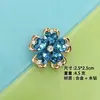 Sapatos, roupas, bolsas, acessórios, acessórios DIY com flor de cristal em formato de coração, tiara de flor de cinco pétalas com strass, presilha de cabelo