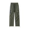Pantalones Crock de Calle Alta Estilo Americano para Hombre Primavera Nuevo Suelto Recto Paracaídas Pantalones Largos Casuales de Moda
