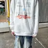 Sudadera con Capucha Ropa Sudadera Sudadera Ropa de Mujer Estampada Unisex Moderna Pastoral Moda Primavera y Otoño Damas Estilo Coreano Graffiti