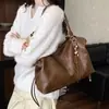 2026 Nova Bolsa Tote Retro Meilade Outono Inverno Bolsa Feminina Grande Capacidade para o Dia a Dia Bolsa de Ombro Único Couro Macio Bolsa Grande de Mão
