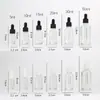 Botella de Esencia de 15 ml Botellas Cosméticas Portátiles Botella Gotero de Aceite Esencial al por Mayor Botellas de Vidrio Transparente de 10 ml