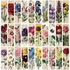 Marcadores Qiyu 30 Marcadores de Flores Retro Transfronterizos Estudiante DIY Decoración de Libros de Lectura Tarjetas de Papel para Anotaciones