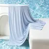 Sábana de nylon-spandex de tacto frío, lujo ligero, pieza única para dormitorio de estudiante individual, sábana de seda helada de tacto frío, color sólido, piel de hielo pequeña, lavable a máquina