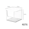 Caja de Almacenamiento de Escritorio Caja de Montaje en Pared Notas Adhesivas Post-it Pegatinas para Agenda Insignias Tarjetas Portalápices de Acrílico Transparente Papelería