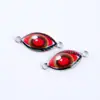 2022 Accesorios explosivos de joyería de Amazon Ojos impresos para manualidades Accesorios de joyería con baño de metal al por mayor Comercio exterior