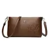 Nova bolsa pequena de couro macio, simples e estilosa, bolsa de mão de alta qualidade, bolsa de ombro, bolsa pequena, bolsa para celular, bolsa feminina, transfronteiriça