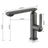 Grifo de lavabo caliente y frío de acero inoxidable 304 transfronterizo para baño, lavabo de encimera, lavamanos y fregadero