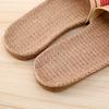 M-1 Sandalias de Lino a Rayas Onduladas para Fondo de Lavabo de Primavera y Otoño de Algodón Lino para Interior Hogar Cuatro Estaciones