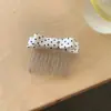 Peine de lujo para recogido a medias, decoración de lujo de alta gama, peine brillante de diamantes de imitación estilo coreano, peine para el pelo de lazo de agua, pasador exquisito