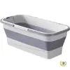 Cubo Rectangular Plano Plegable para Mopa para Uso Doméstico, Cubo para Lavar Mopa, Cubo Exprimidor de Agua, Cubo Individual para Lavado de Autos, Cubeta para Mopa
