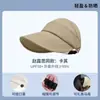 Sombrero de Pescador Transpirable Calado Nuevo Verano 2025 para Mujer Protector Solar para Exteriores Moda Gorra para Cola de Caballo
