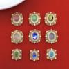 Anillo de oro francés antiguo con incrustaciones de piedra, cuentas de transferencia de oro arena con diamantes, cuentas sueltas, pulsera, collar, pulsera con cuentas, accesorios