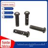 Fabricante personalizado grande cabeça plana pino de posicionamento de furo duplo pino de perfuração automática e chanfradura pino de cabeça plana especificações completas