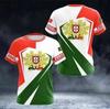 Camiseta de Trabalho Manga Curta Trucker 3D Masculina, Oversized, Totalmente Gerenciado, Fornecimento Estável, Roupa Trucker Masculina