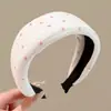 Diadema de punto estilo retro americano de ala ancha, de alta gama, adecuada para frentes amplias, a la moda, versátil para uso diario y para ir al trabajo, pinza para el pelo y accesorio para el cabello
