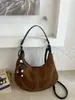 Bolso Retro de Nicho Esmaltado de Venta Caliente para Mujer 2026 Nuevo Versátil para el Trabajo Bolso de Hombro Individual para Debajo del Brazo Bolso Tote Pequeño de Mano para Mujer