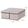 Caixa de armazenamento de CDs de grande capacidade para uso doméstico, dobrável com tampa, espessada para durabilidade e personalizável