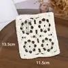 Hilo de Algodón Tejido Retro Espesado Encaje Hueco Mantel de Café Parche de Tela DIY Ropa Hecha a Mano Bolsillo Falso Posavasos Europeos