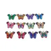 Ventas Calientes Transfronterizas Colgante de Aleación con Goteo de Aceite Estampado Colorido de Dibujos Animados de Mariposa Colgante DIY Pulsera Collar Accesorios de Joyería