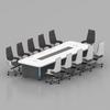 Mesa de conferência de ciência e tecnologia, tinta para assar, sala de conferências, mesa de negociação, moderna, simples, grande, mesa longa de conferência, console retangular