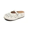 Sandalias Birkenstock cerradas con suela gruesa y diseño calado, cómodas, de moda, casuales, versátiles, antideslizantes, de suela blanda, zapatos Birkenstock retro calados para verano
