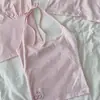 Top casual versátil de estilo coreano minimalista Harajuku color menta con estampado único de cerezas retro, camiseta de manga corta ajustada para mujer