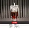 Bolsas para Envasado de Jugo de Té con Leche, Bolsas Desechables para Bebidas de Jugo y Leche de Soya, Bolsas con Boquilla para Cerveza de Material de Grado Alimenticio