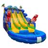 Toboágua inflável de coqueiro crianças piscina inflável escorregador trampolim combinação brinquedo pvc parque aquático