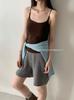 Chaleco de Acrílico Dongdaemun 8923 1.0 Cepillado Taza Fija Corte Delgado Cálido Chaleco Casual Camisola para Mujer