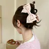 Clip para el pelo con lazo a rayas estilo fresco de primavera 2026 para la parte trasera de la cabeza Pasador Accesorio para el pelo