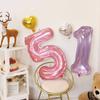Set de globos de cristal gelatina popular al por mayor transfronterizo de 32 pulgadas 40 pulgadas versión estadounidense de cuerpo delgado de película de aluminio globo digital