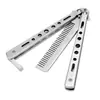 Cuchillo de mariposa de práctica transfronterizo, Cuchillo de práctica seguro (Sin afilar), Cuchillo de práctica genial, Cuchillo de lanzamiento portátil