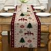 Amazon Boneco de Neve de Natal Caminho de Mesa Criativo Tapete de Mesa Atmosfera Toalha de Mesa Longa Decoração de Feriado Caminho de Mesa Atacado Decoração