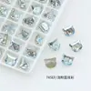 Dongzhou Cabeza de Gato Arte para Uñas Diamante Joyería Accesorios Punto Brillante Fondo Puntiagudo Diamante de Vidrio Nuevo Uña Diamante Pegajoso Uña Portátil Montículo de Uñas Diamante