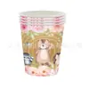 Nuevo Set de Decoración para Fiesta de Flores y Animales para Vajilla de Fiesta de Cumpleaños, Mantel, Platos de Papel, Vasos de Papel y Servilletas