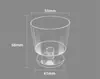 50-150ml Transparente PS Plástico Rígido Injetado Cadeira Alta Cocktail Mousse Taça de Vinho para Banquete de Casamento