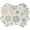 Jogos Americanos de Natal Minimalistas Modernos Estampa Floresta de Veados Jogos Americanos Estilo Ocidental Tapetes Domésticos com Isolamento Térmico Tapetes para Tigelas Tapetes para Pratos Venda por Atacado