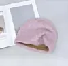 Chapéu Pulôver de Lã de Alpaca Novo para Outono, Gorro de Tricô Quente com Bordas Levemente Dobradas, Chapéu Slouchy de Lã Tendência